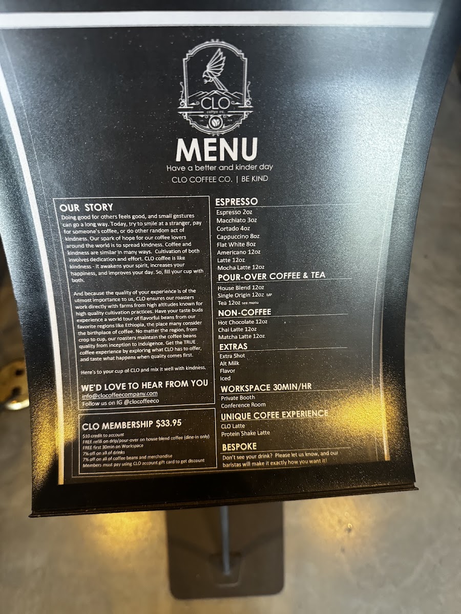 Menu Clo Coffee Co.-1